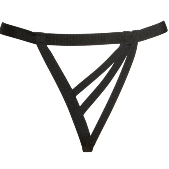 Suzy Black Beth Cage Thong XL NWT Lingerie - Picture 1 of 12